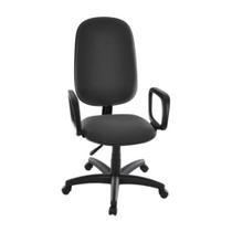 Cadeira Presidente para Escritório com Braços Linha Uno Preto Cadeira Presidente para Escritório com Braços Linha Uno Preto