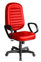 Cadeira Presidente para Escritório Linha Blenda Vermelho