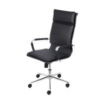 Cadeira Presidente Pisa com base cromada - Or Design
