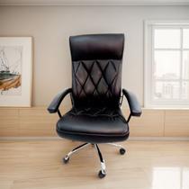 Cadeira Presidente Prime Soft Preta com Encosto Alto e Conforto Premium para Escritório