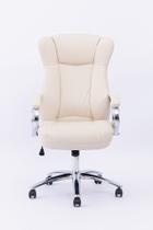 Cadeira Presidente Summer Estofada Bege W-80