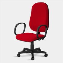 Cadeira Presidente Turim Giratória 3385 C/br 0097 Vermelha