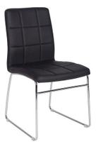 Cadeira Preta Premier Base Metal 87x55x44 Cm Até 90kg