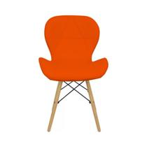 Cadeira Prizi Eames Acolchoada E45 Laranja