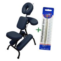 Cadeira Quick Massage Legno Portátil Dobrável Shiatsu Black, Extrator Inox Duplo