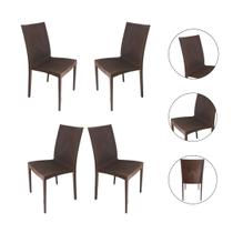 Cadeira Rattan 4 Peças Confortável e Moderna Peso Até 140kg Cadeira Rattan 4 Peças Confortável e Moderna Peso Até 140kg