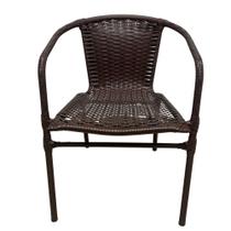 Cadeira Ravena Poltrona Junco área Jardim Terraço Deck Chocolate