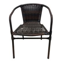 Cadeira Ravena Poltrona Junco área Jardim Terraço Deck Cor:bonze