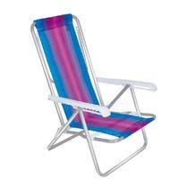 Cadeira Reclinavel 8 Posições Aluminio Colorida - Mor