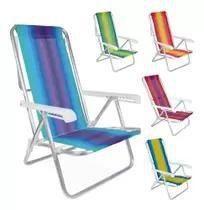 Cadeira Reclinável Aço 4 Posições cores variadas MOR