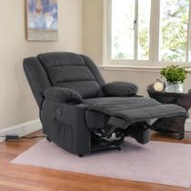Cadeira Reclinável Confort Elétrica Porto Korin Premium Preto