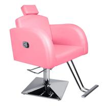 Cadeira Reclinável Destak Hidráulica Base Quadrada Rosa Claro Cadeira Reclinável Destak Hidráulica Base Quadrada Rosa Claro