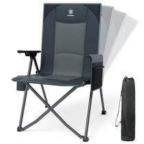 Cadeira reclinável dobrável EVER ADVANCED, 4 níveis de ajuste, cinza