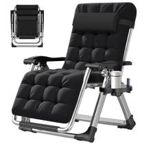 Cadeira reclinável dobrável Zero Gravity para área externa ABORON com almofada Cadeira reclinável dobrável Zero Gravity para área externa ABORON com almofada