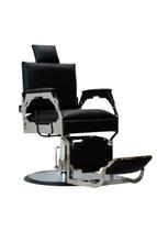 Cadeira Reclinável Kingman Pro Hidráulico Redondo Estofado Preto