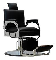Cadeira Reclinável Kingman Pro para Salão e barbearia Cor Preto