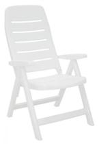 Cadeira Reclinável Tramontina Iracema com Encosto Alto em Polipropileno Branco