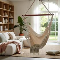 Cadeira Rede Balanço Suspensa S/ Almofada Cru