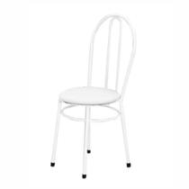 Cadeira Redonda Para Mesa De Jantar 134 Branco/Branco