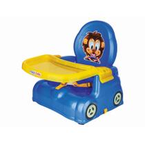 Cadeira Refeição Bebê Azul Portátil Leão Magic Toys 4776