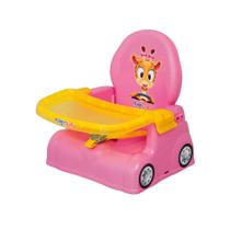 Cadeira Refeição Bebê Rosa Portátil Girafa Magic Toys 4777