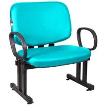 Cadeira Reforçada com Braços para Obesos Até 250 kg Verde Cadeira Reforçada com Braços para Obesos Até 250 kg Verde