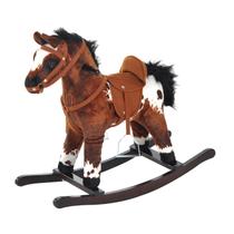 Cadeira Ride-On Rocking Horse Toy Qaba Kids Metal Plush Cadeira Ride-On Rocking Horse Toy Qaba Kids Metal Plush