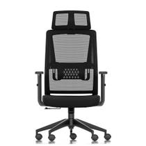 Cadeira Rise Mode Office 03, Até 100Kg, Braço 2D, Tela Mesh, Preto - RM-CO-03-BK