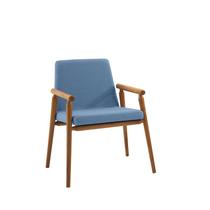 Cadeira Rodrigues Linho Azul Jeans 77x61x57cm Daf Mobiliário