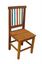 Cadeira Rústica Arco-Íris em Madeira de Demolição - Cód 240