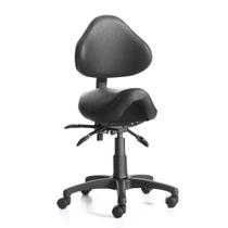 Cadeira Saddle Stool Eognyzie ajustável com apoio traseiro