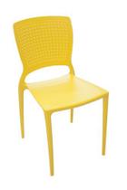 Cadeira Safira Amarela S/ Braços E Fibra Tramontina 92048000