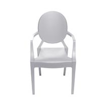 Cadeira Sala de Estar Invisible Kids Branca 63x36x33cm