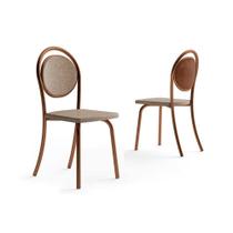 Cadeira Sala de Jantar 1738 Aço Kit 2 Uni Rose/Areia - Carraro