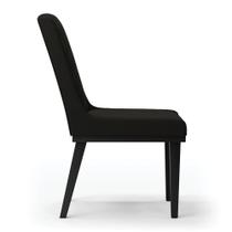 Cadeira Sala De Jantar Base Madeira Preto Kit 10 Sofia Suede D03 - D'rossi Cor Preto Cadeira Sala De Jantar Base Madeira Preto Kit 10 Sofia Suede D03 - D'rossi Cor Preto