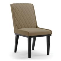 Cadeira Sala De Jantar Base Madeira Preto Sofia Suede Marrom Rato D03 - D'rossi Cadeira Sala De Jantar Base Madeira Preto Sofia Suede Marrom Rato D03 - D'rossi