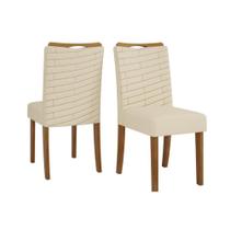 Cadeira Sala de Jantar Julia Freijo/Linho Neve Bege - DJ Móveis Cadeira Sala de Jantar Julia Freijo/Linho Neve Bege - DJ Móveis