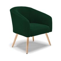 Cadeira Sala De Jantar Pé Palito Natural Stella Bouclê D03 - D'rossi Cor Verde Cadeira Sala De Jantar Pé Palito Natural Stella Bouclê D03 - D'rossi Cor Verde