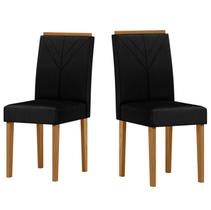 Cadeira Sala Jantar Amanda Kit 2 Ype/Veludo Preto Cadeira Sala Jantar Amanda Kit 2 Ype/Veludo Preto