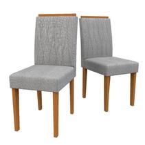 Cadeira Sala Jantar Ana Kit 2 Ype/Linho Cinza Claro Cadeira Sala Jantar Ana Kit 2 Ype/Linho Cinza Claro