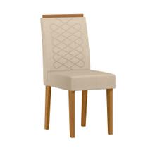 Cadeira Sala Jantar Aurea Kit 2 Ype/Linho Palha