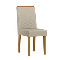 Cadeira Sala Jantar Aurea Kit 2 Ype/Veludo Nude