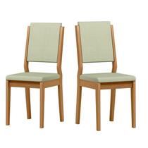Cadeira Sala Jantar Carol Kit 2 Ype/Linho Palha
