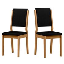 Cadeira Sala Jantar Carol Kit 2 Ype/Veludo Preto