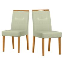 Cadeira Sala Jantar Lectus Kit 2 Ype/Linho Palha Cadeira Sala Jantar Lectus Kit 2 Ype/Linho Palha