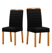 Cadeira Sala Jantar Mariah Ype/Veludo Preto Cadeira Sala Jantar Mariah Ype/Veludo Preto