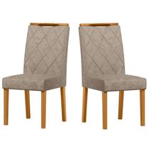 Cadeira Sala Jantar Sarah Kit 2 Ype/Suede Marrom Cadeira Sala Jantar Sarah Kit 2 Ype/Suede Marrom