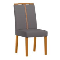 Cadeira Sala Jantar Serena Kit 2 Ype/Veludo Cinza