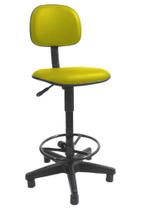 Cadeira Secretária Amarelo - Assento Giratório e Regulagem