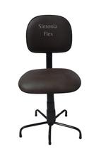 Cadeira secretaria apropiada para costureira corano marrom - Sintonia Flex